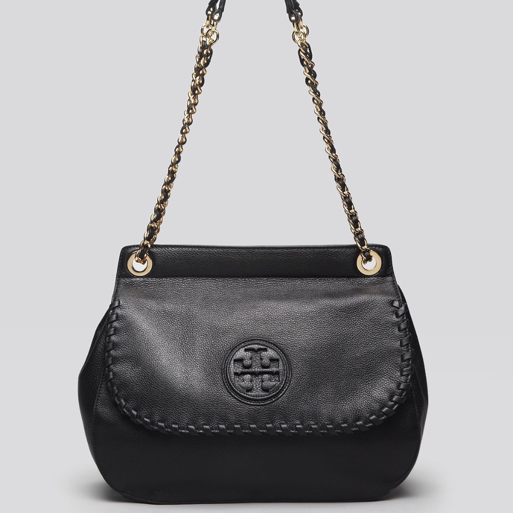 ❣️Sold❣️Tory Burch Black Leather Marion Crossbody